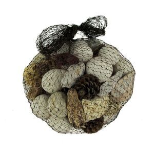 Neutral White Decorative Mushroom Mix Assorted Dried Botanicals In a Bag